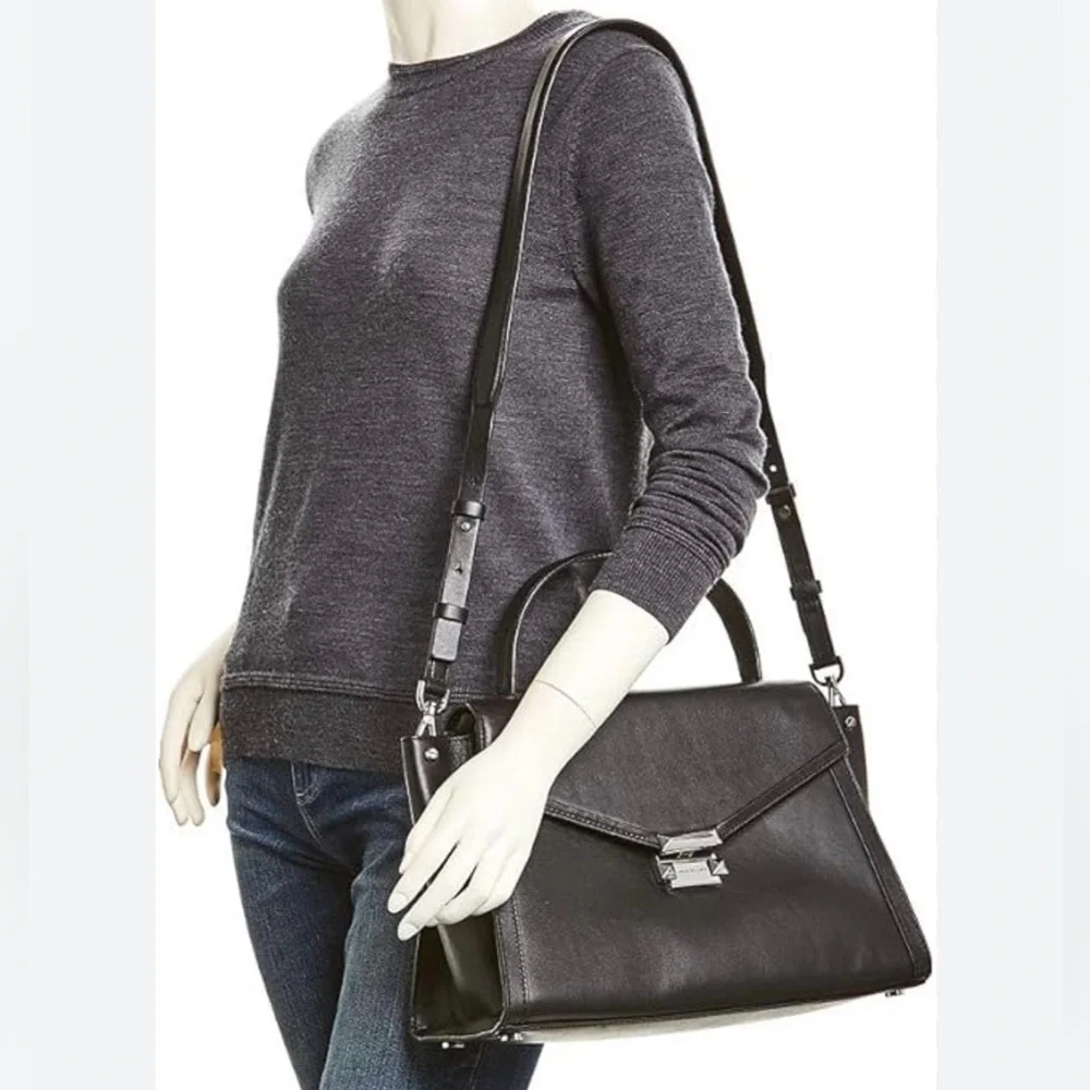 Michael Kors Whitney Large Top-Handle Leather Satchel